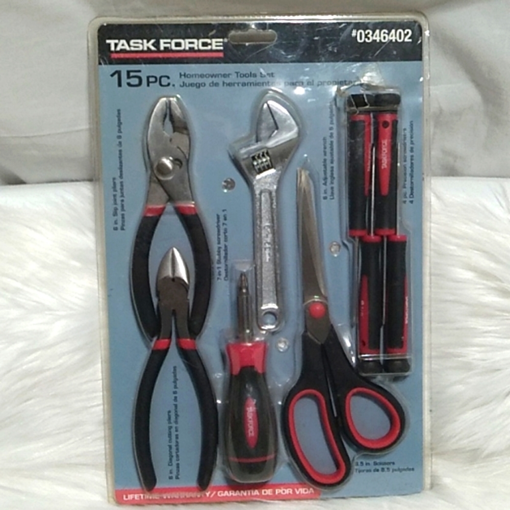 New In Pack Task Force Vintage 15pc Tool Set